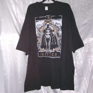 BATMAN Tarot card “Justice” Black T-shirt size 4XL NEW